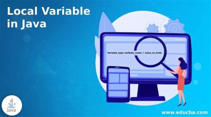 What is a local variable Java?