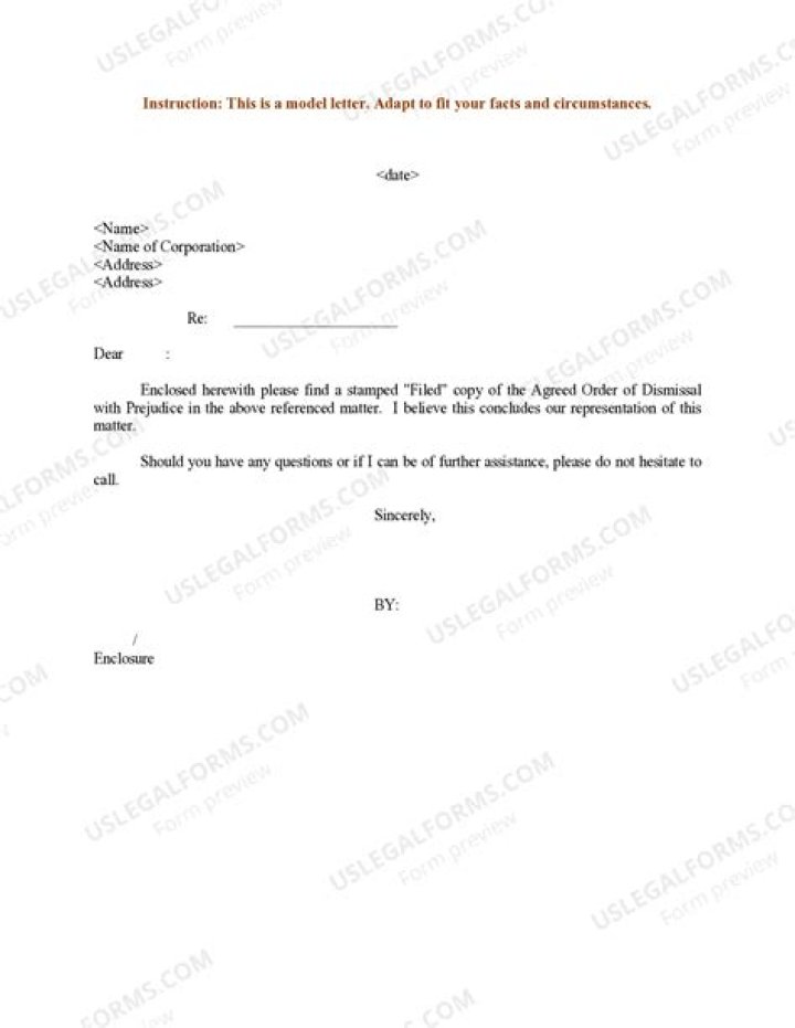 What is a notice of dismissal with prejudice?