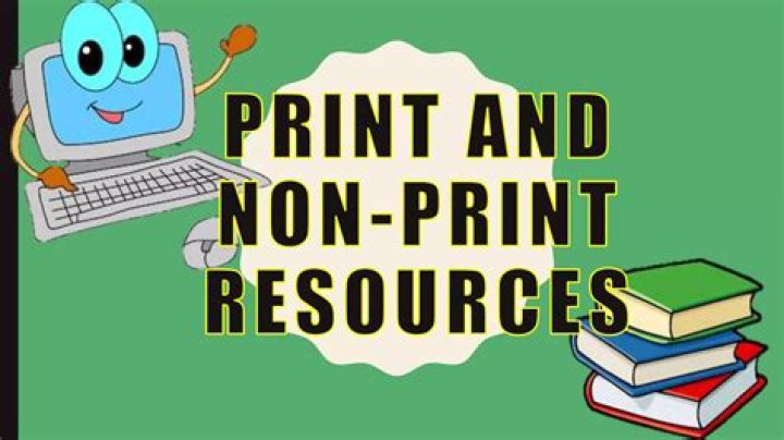 What is an example of a non print source?