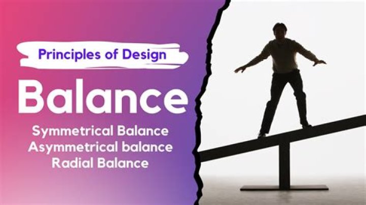 What is an example of an asymmetrical balance design?