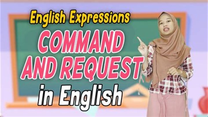 What is command and request in English grammar?