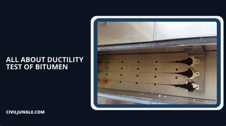 What is ductility of bitumen?