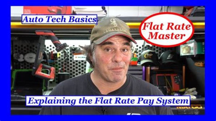 What is flat rate pay for a mechanic?