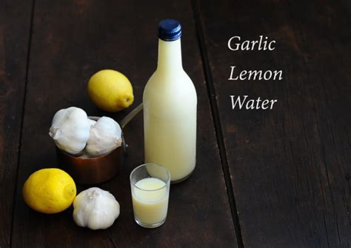 What is lemon and garlic water good for?