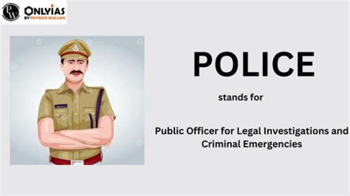 What is police Fullform?