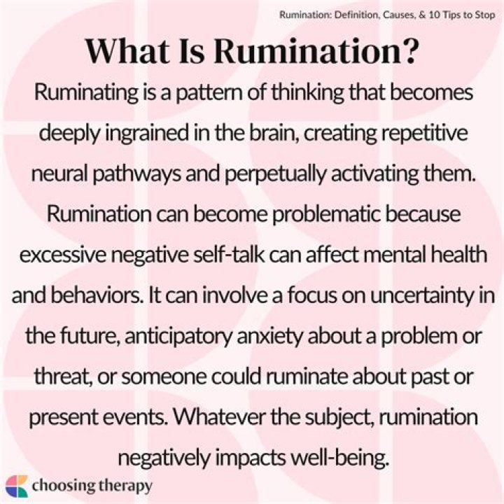 What is rumination psychology?