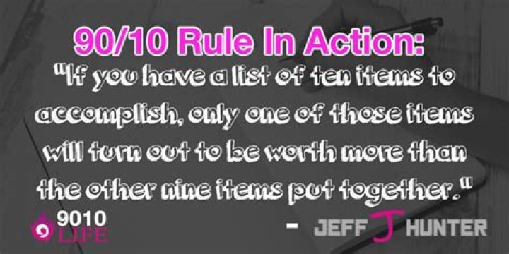 What is the 90 10 rule in kissing?