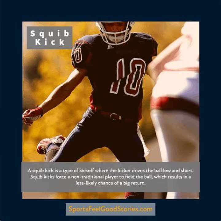 What is the advantage of a squib kick?