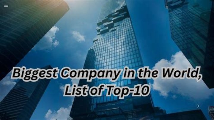What is the biggest company in the world 2022?
