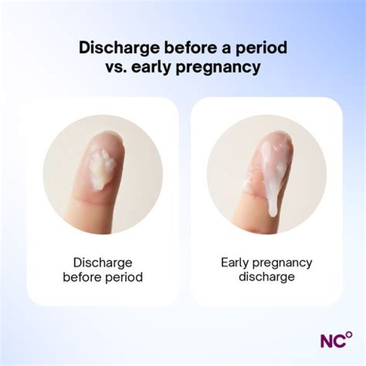 What is the clear discharge before period?