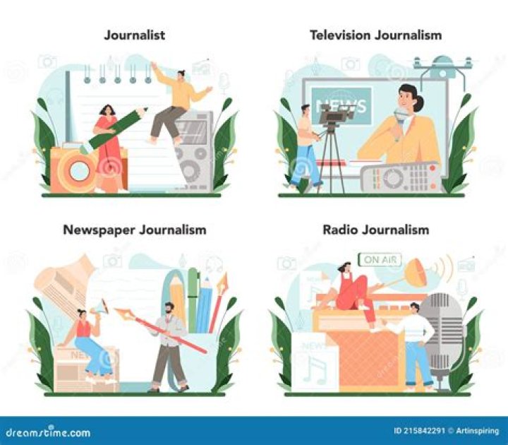 What is the difference between a news report in a newspaper television and radio?