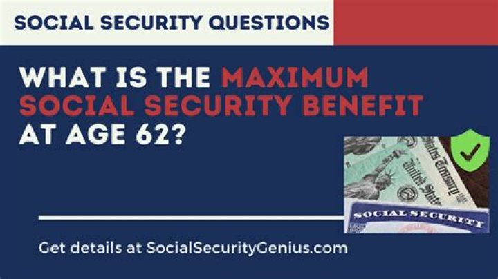 What is the maximum Social Security benefit at age 60?