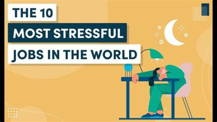 What is the most stressful job in the world?