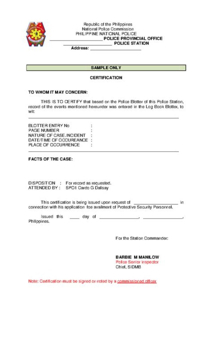 What is the purpose of police blotter?