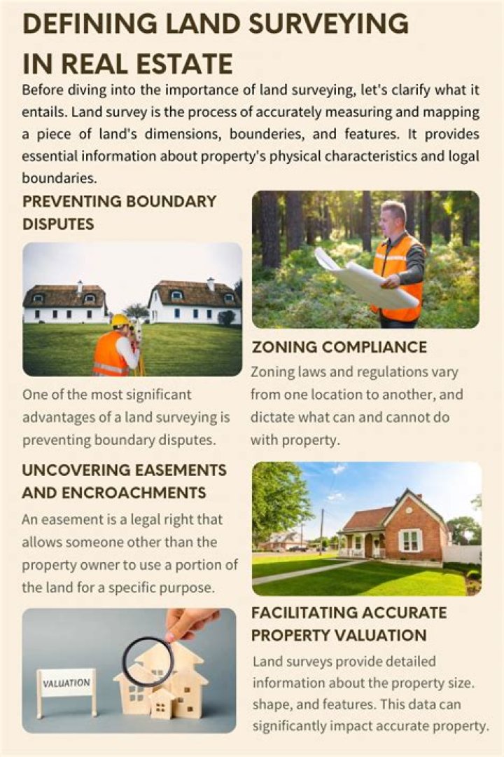 What is the role of land surveying in real estate?