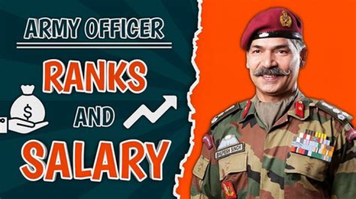 What is the salary of an army officer?