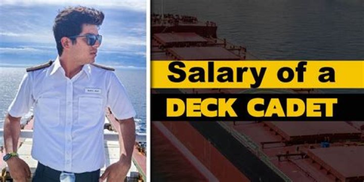 What is the starting salary of Deck Cadet?