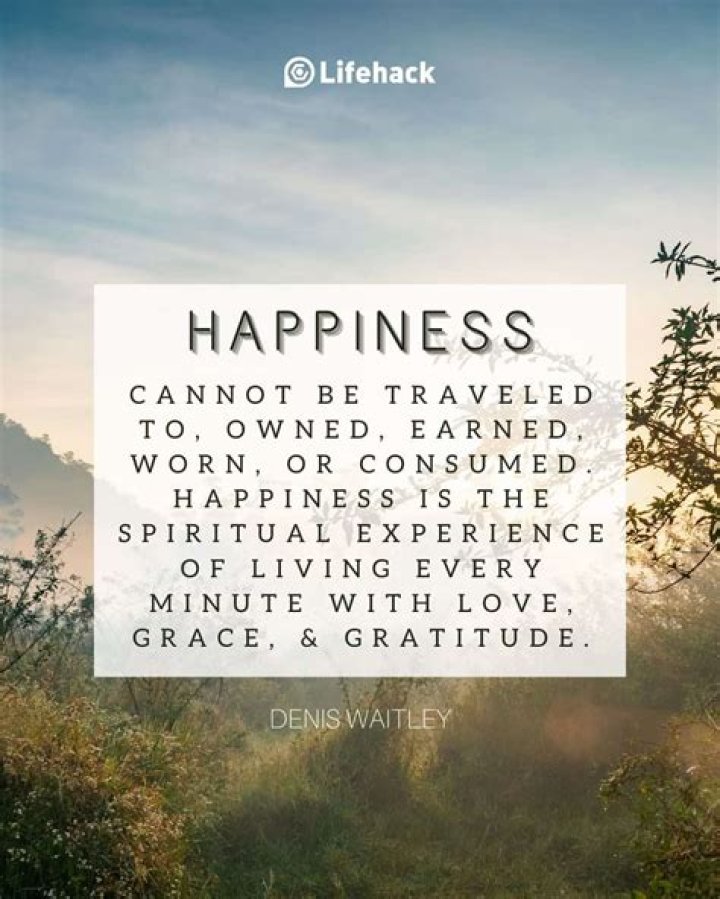 What is true happiness in life?