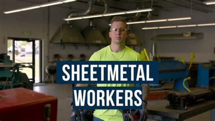 What kind of work does a sheet metal worker do?