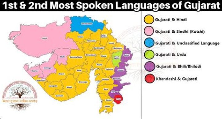 What language is spoken In Gujarat?