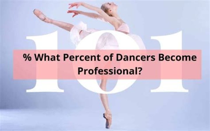 What percentage of dancers become professional?