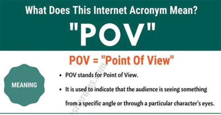 What POV means?