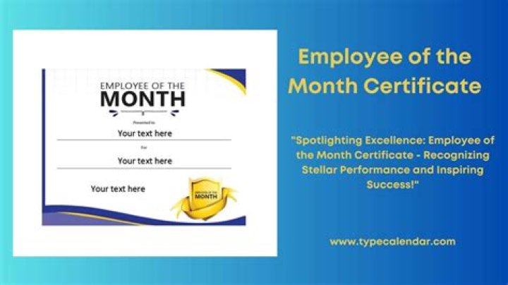 What qualifies Employee of the Month?