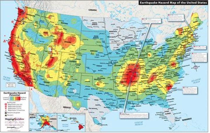 What regions or states experience the most earthquakes?