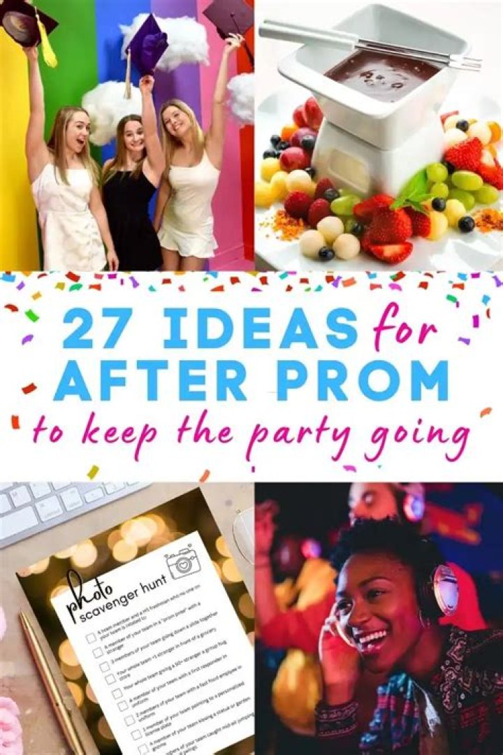 What should I do after prom night?