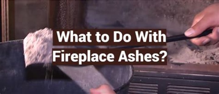What should I do with the ashes from my fireplace?