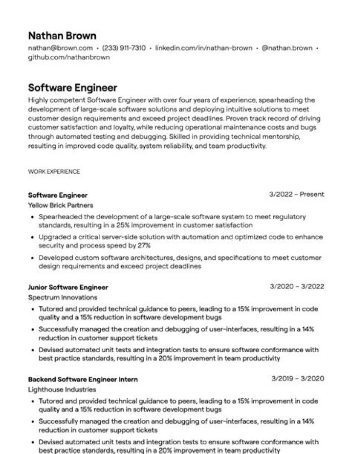 What should I put for software experience?