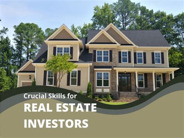 What skills do real estate investors need?