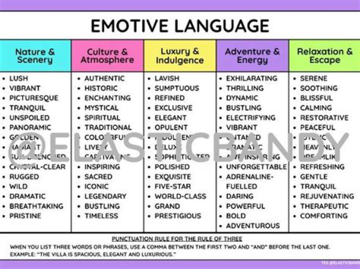 What type of language is emotive language?
