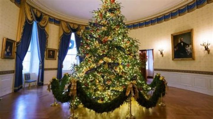 What US President banned Christmas trees from the White House?