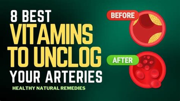 What vitamins help unclog arteries?