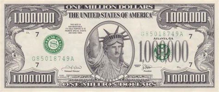 What was a million dollars worth in 1922?