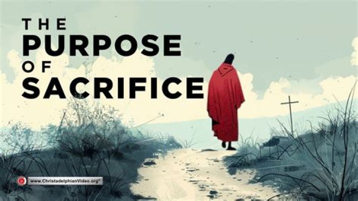 What was the purpose of sacrifice?