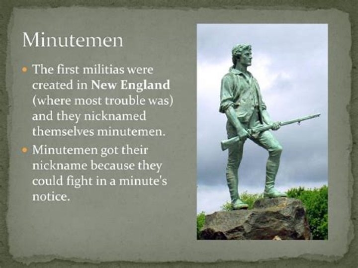 What was true about the Minutemen?