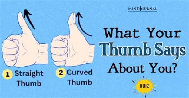 What your thumb says about you?