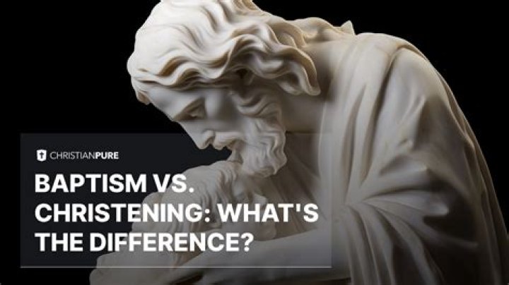 What's the difference between a christening and baptism?