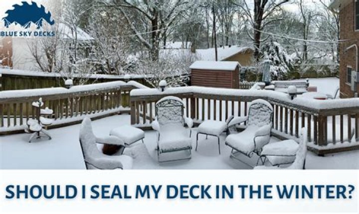 When Should I seal my deck?