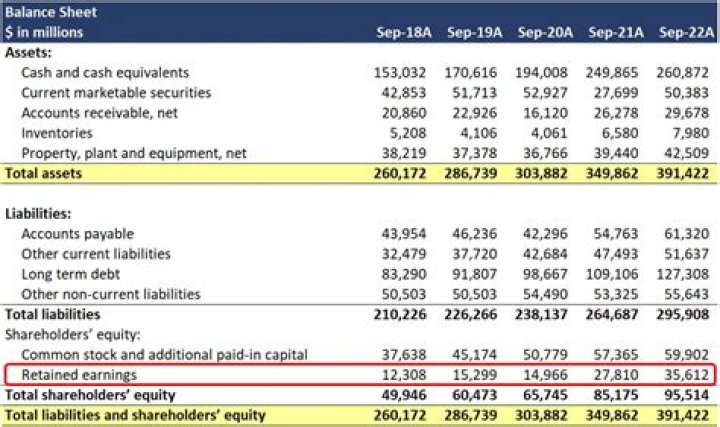 Where do you put net income on the balance sheet?