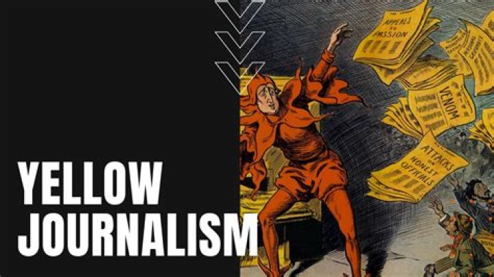 Where does the term yellow journalism come from?