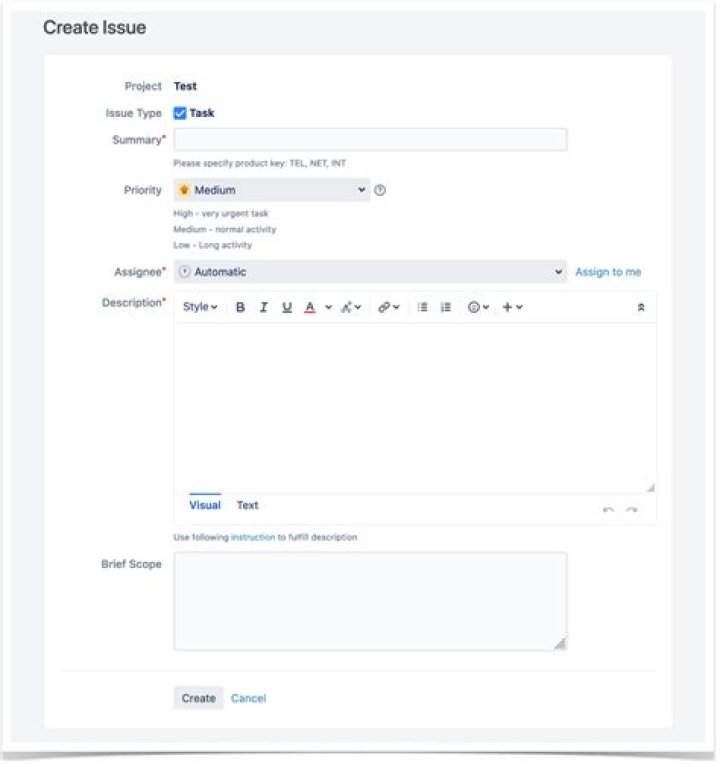 Where is create issue in Jira?