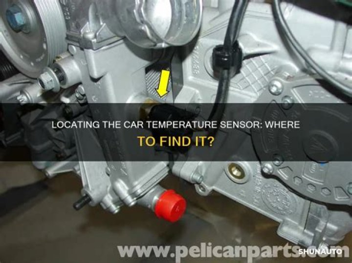 Where is the water temperature sensor located?