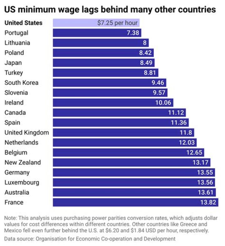 Which country has the highest minimum wage in the world?