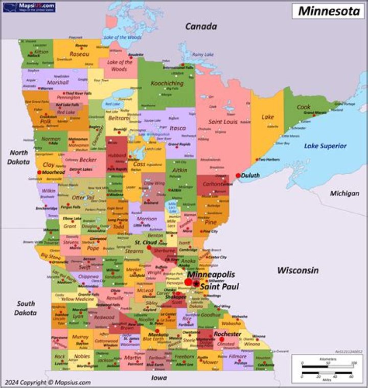 Which is the wealthiest county financially in the state of Minnesota?