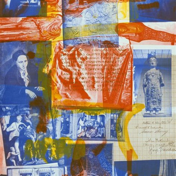 Which kind of technique did Robert Rauschenberg apply in his artworks monogram and Canyon?