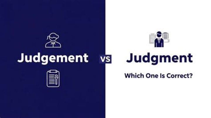Which one is correct judgement or judgment?