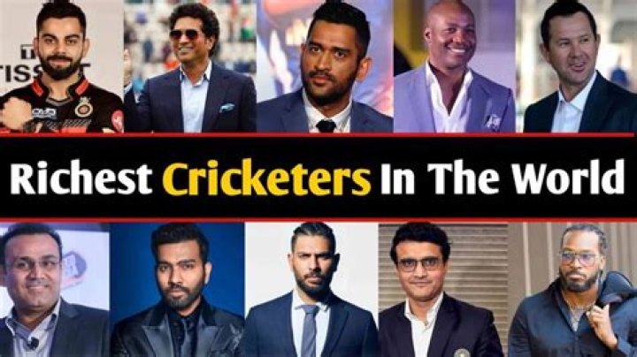 Who is the No 1 richest cricketer in world?